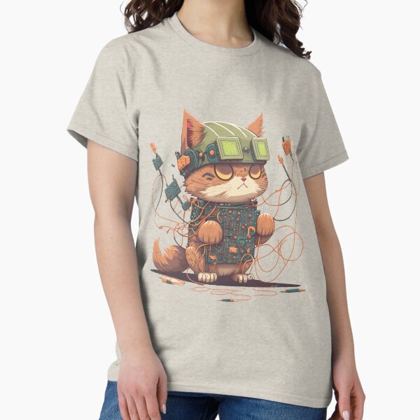 Item preview, Cute Cat as Network Engineer designed and sold by iaskari.