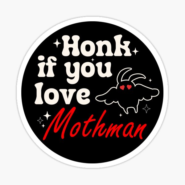 Item preview, Honk if You Love Mothman Retro Funny Mothman Bumper designed and sold by Fleyshop.