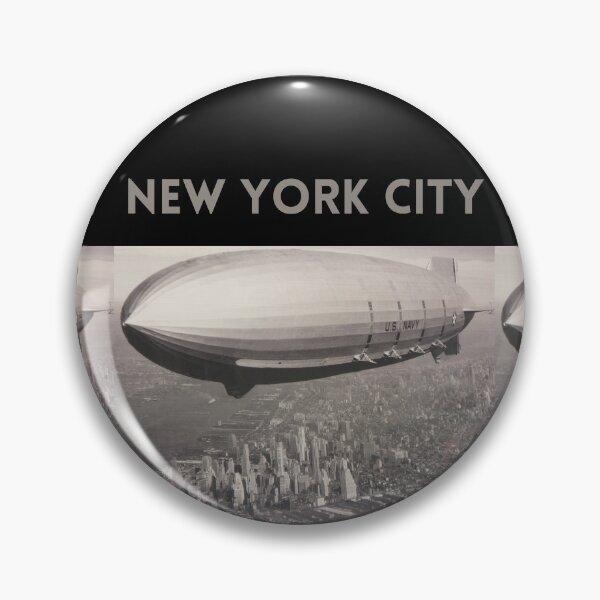 Item preview, Vintage Ariel Photo Blimp Over New York City Design designed and sold by EarthArtDesigns.