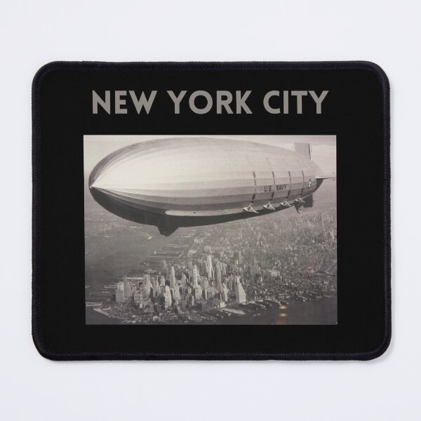 Item preview, Vintage Ariel Photo Blimp Over New York City Design designed and sold by EarthArtDesigns.