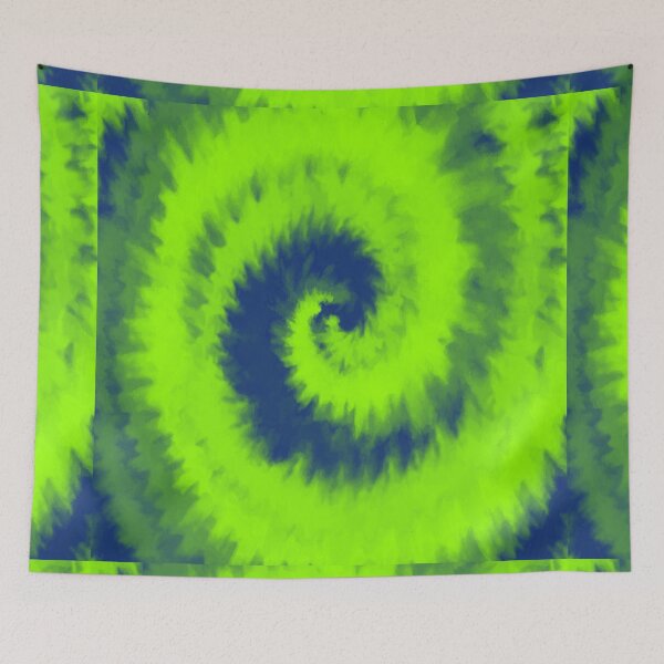 Item preview, Colorful Swirl in Phosphoric Green & Blue Pattern 42 designed and sold by Manal-Patterns.