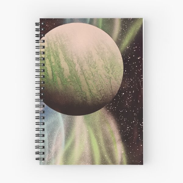 Item preview, Spray paint art electric planet designed and sold by WoodRocksArt.