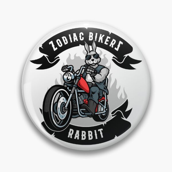 Item preview, Zodiac BikerZ // Rabbit (with banner) designed and sold by AK49-universe.