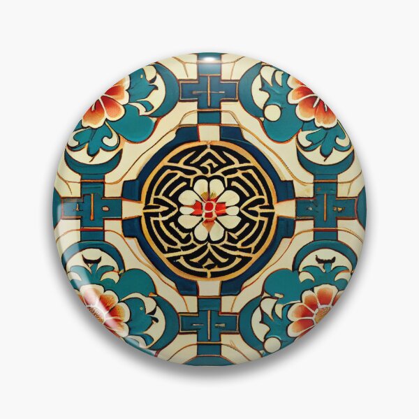 Item preview, Classic Asian Pattern Digital Painting designed and sold by CodeAndColors.
