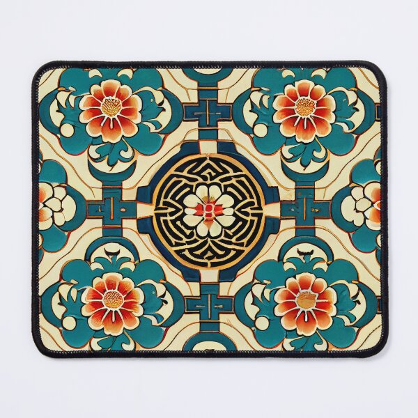 Item preview, Classic Asian Pattern Digital Painting designed and sold by CodeAndColors.