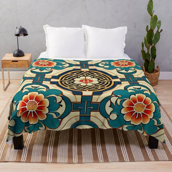 Item preview, Classic Asian Pattern Digital Painting designed and sold by CodeAndColors.