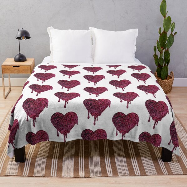 Item preview, Ink Splattered Cutout Melting Heart Silhouette designed and sold by Sketchypenface.