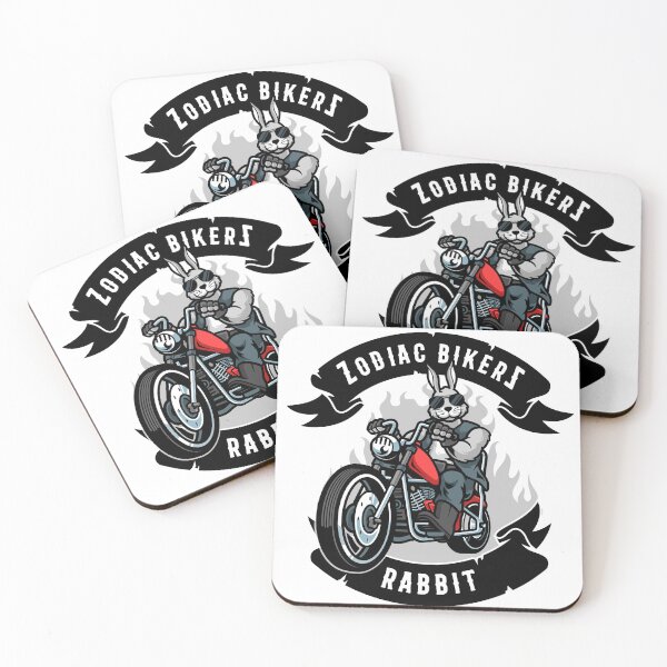 Item preview, Zodiac BikerZ // Rabbit (with banner) designed and sold by AK49-universe.