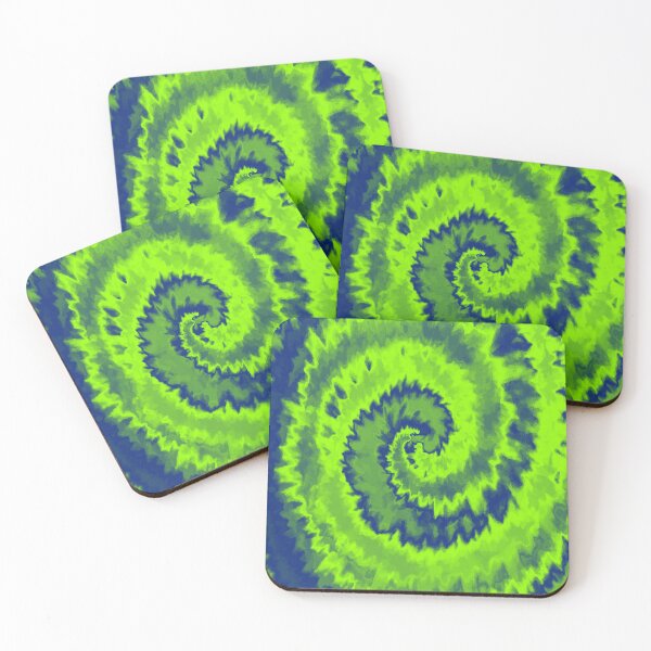 Item preview, Colorful Swirl in Phosphoric Green & Blue Pattern 43 designed and sold by Manal-Patterns.
