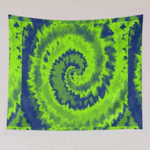 Item preview, Colorful Swirl in Phosphoric Green & Blue Pattern 43 designed and sold by Manal-Patterns.