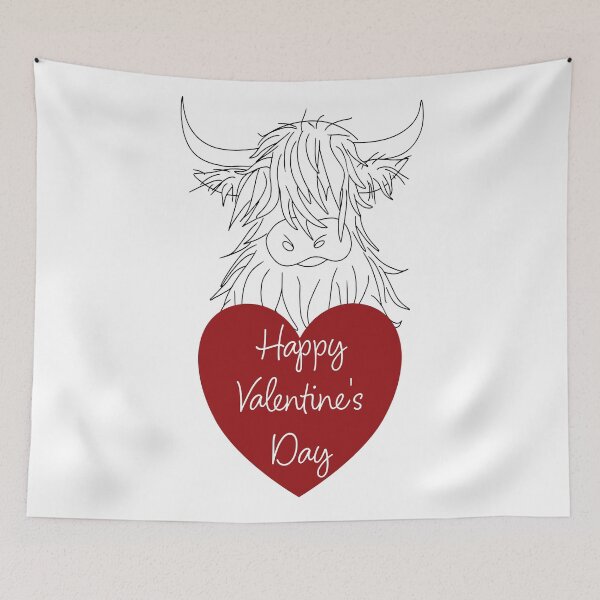 Item preview, Highland Cow Valentine designed and sold by Ashlison.
