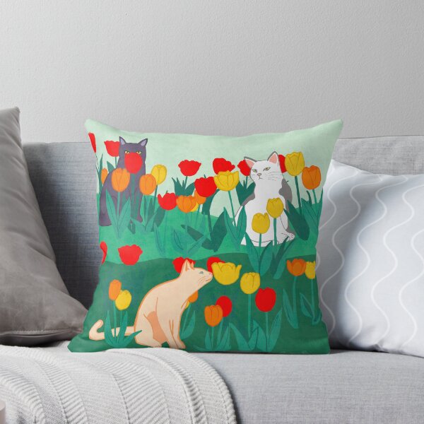 Item preview, Cats in Tulips designed and sold by Booneb.