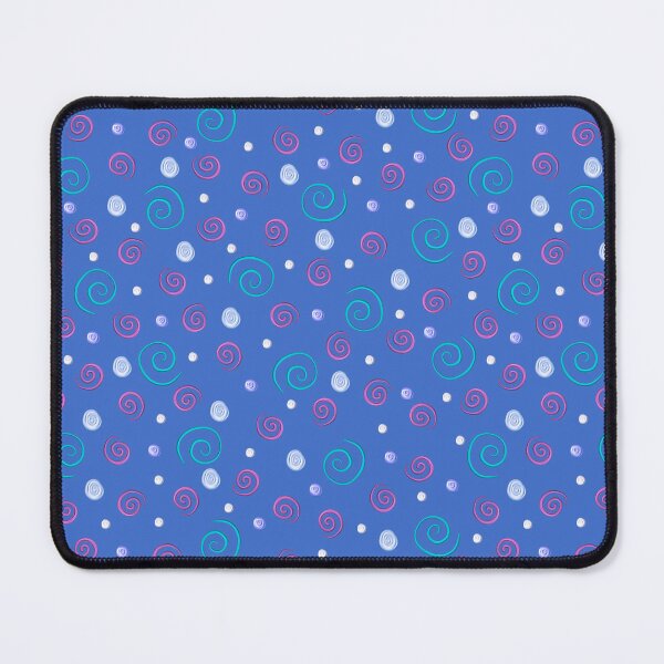 Item preview, Fun Painted Swirls on Bright Blue designed and sold by dKarthdesign.