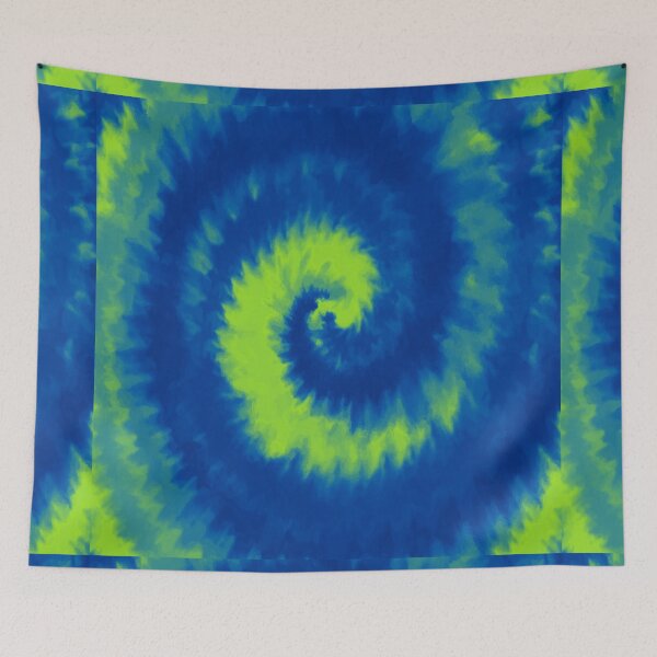 Item preview, Colorful Swirl in Phosphoric Green & Blue Pattern 44 designed and sold by Manal-Patterns.