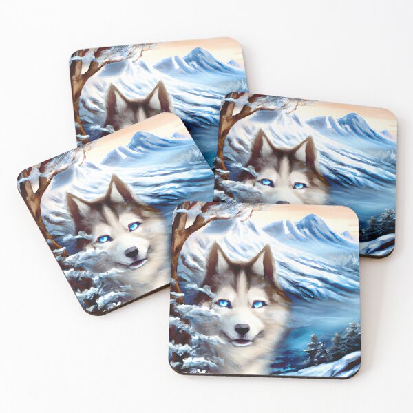 Item preview, A Husky Snowny Scene. Snow Dog. Snowy Husky. Siberian Husky designed and sold by Doggymadness.