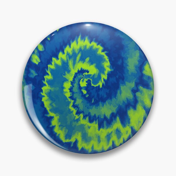 Item preview, Colorful Swirl in Phosphoric Green & Blue Pattern 45 designed and sold by Manal-Patterns.