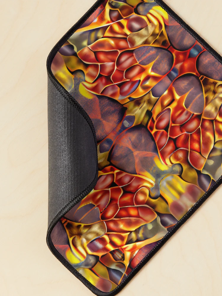 Thumbnail 2 of 5, Mouse Pad, Scaley Transitional Pattern Digital Painting designed and sold by CodeAndColors.