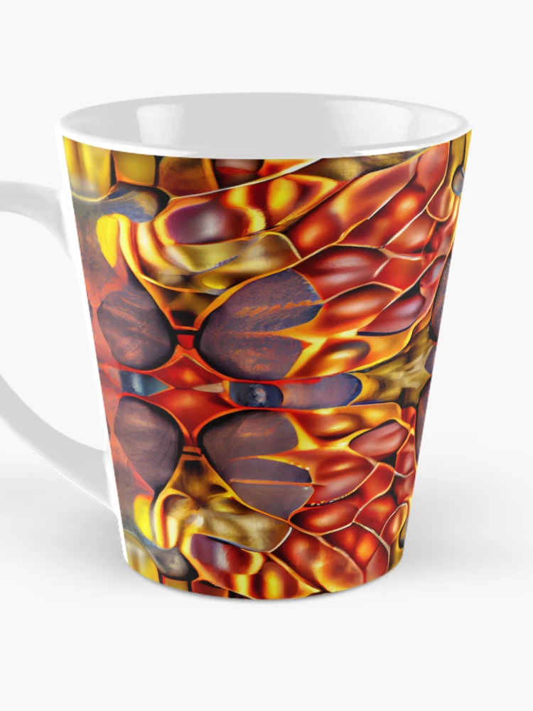 Thumbnail 3 of 4, Coffee Mug, Scaley Transitional Pattern Digital Painting designed and sold by CodeAndColors.