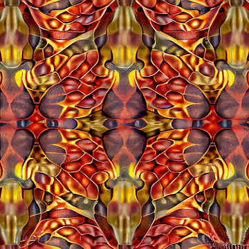 Artwork thumbnail, Scaley Transitional Pattern Digital Painting by CodeAndColors