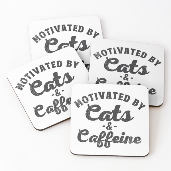 Item preview, Motivated By Cats And Caffeine Cat Lover Gifts designed and sold by TonySpencer.