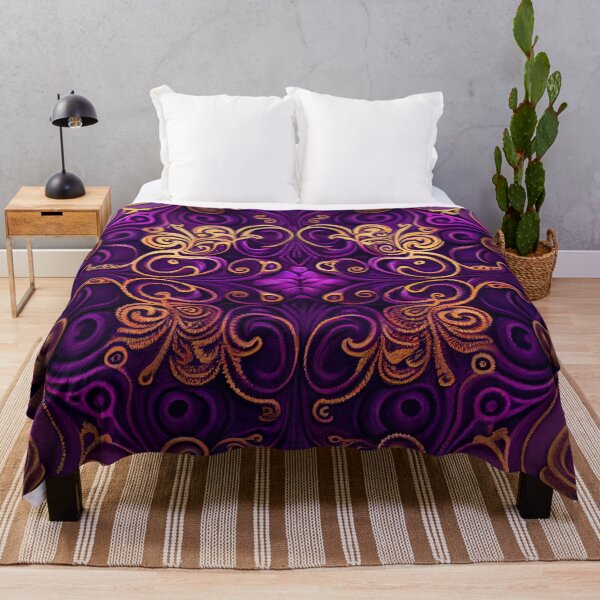 Item preview, Enchanted Purple Balanced Australian Pattern Digital Painting designed and sold by CodeAndColors.