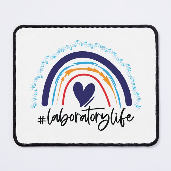 Item preview, #laboratorylife rainbow heart, lab tech, lab week designed and sold by TroveLogic.