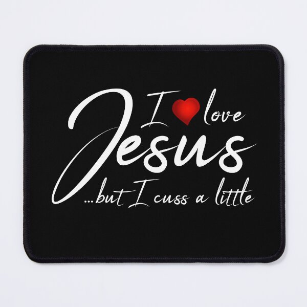 Item preview, Christian Clothing I Love Jesus But I Cuss A Little Shirt designed and sold by knapst.