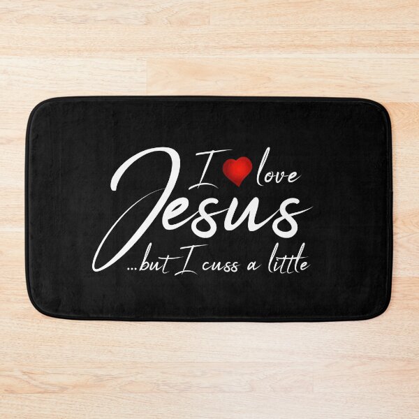 Item preview, Christian Clothing I Love Jesus But I Cuss A Little Shirt designed and sold by knapst.