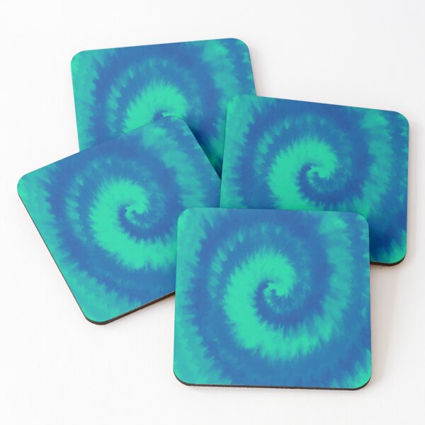 Item preview, Colorful Swirl in Green & Blue Pattern 46 designed and sold by Manal-Patterns.