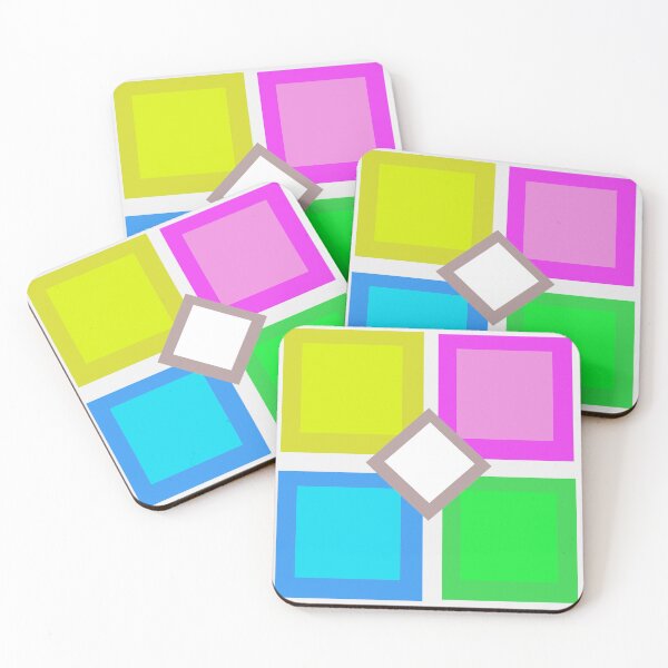 Item preview, Bright neon color squares designed and sold by RemieJames.