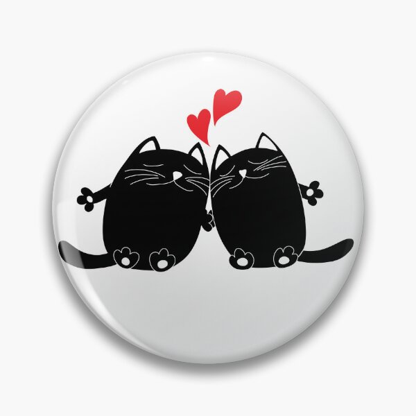 Item preview, Two black Cats In Love        designed and sold by Tasha-design.