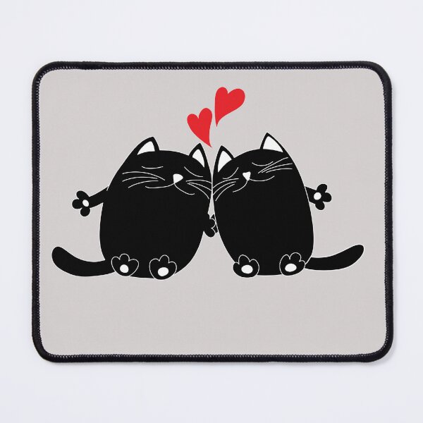 Item preview, Two black Cats In Love designed and sold by Tasha-design.
