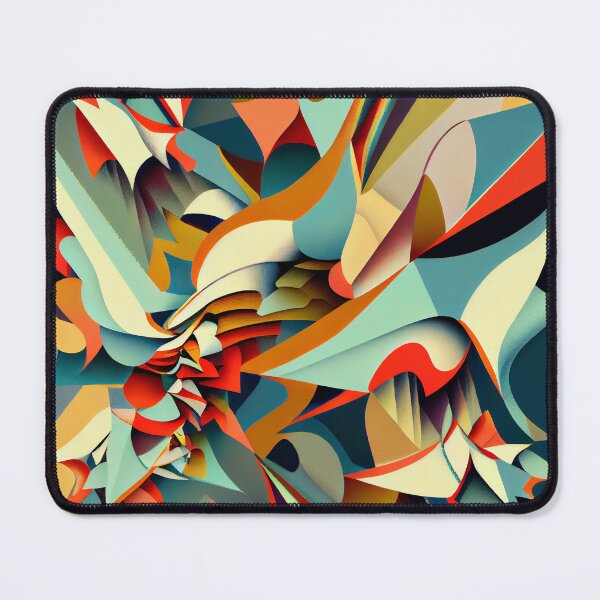 Item preview, Surreal Energetic Irregular Contemporary Pattern Digital Painting designed and sold by CodeAndColors.