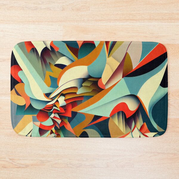 Item preview, Surreal Energetic Irregular Contemporary Pattern Digital Painting designed and sold by CodeAndColors.