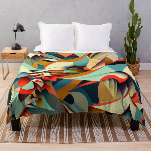 Item preview, Surreal Energetic Irregular Contemporary Pattern Digital Painting designed and sold by CodeAndColors.