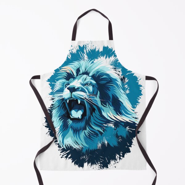Item preview, Blue wild lion designed and sold by professorguru.