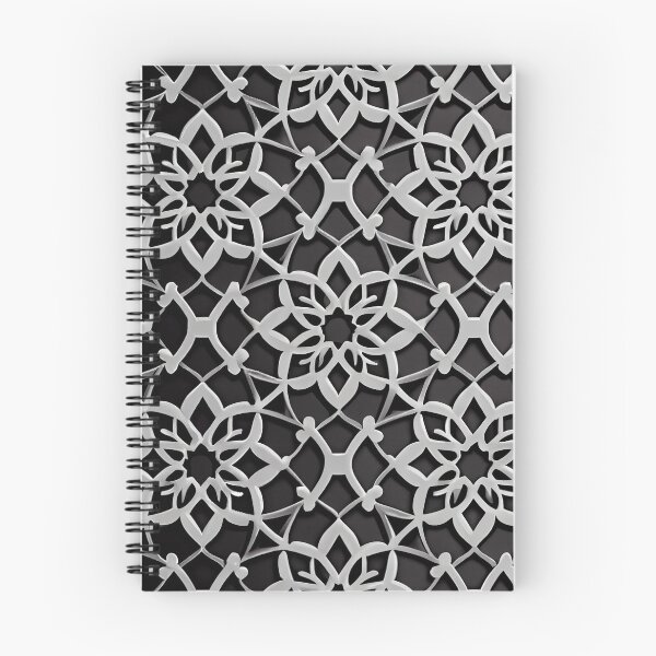 Item preview, Monochromatic Moroccan Pattern Digital Painting designed and sold by CodeAndColors.