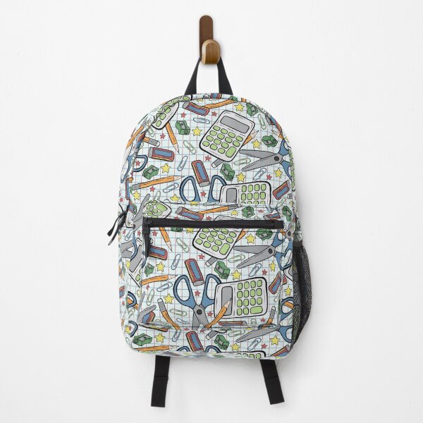 Item preview, Stationary Back to School Pattern Design on Grid designed and sold by CreativeDraws42.