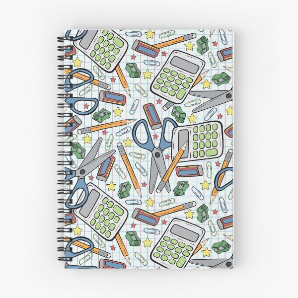 Item preview, Stationary Back to School Pattern Design on Grid designed and sold by CreativeDraws42.