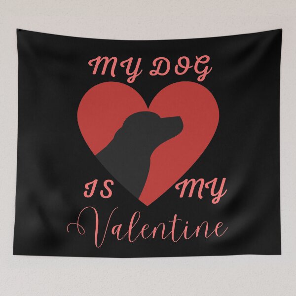 Item preview, My dog is my Valentine designed and sold by PellSilversmith.