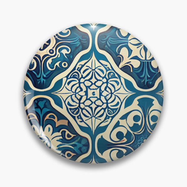 Artikelvorschau, Soft Vivid Calming New Mediterranean Pattern Digital Painting entworfen und verkauft von CodeAndColors.