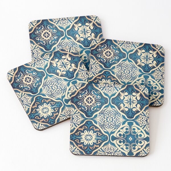 Item preview, Soft Vivid Calming New Mediterranean Pattern Digital Painting designed and sold by CodeAndColors.