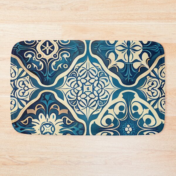 Item preview, Soft Vivid Calming New Mediterranean Pattern Digital Painting designed and sold by CodeAndColors.