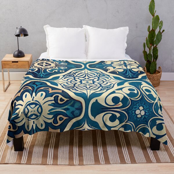 Item preview, Soft Vivid Calming New Mediterranean Pattern Digital Painting designed and sold by CodeAndColors.