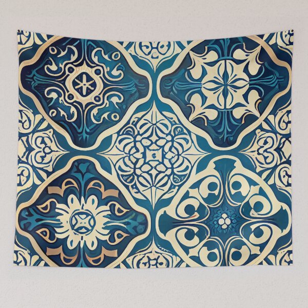 Item preview, Soft Vivid Calming New Mediterranean Pattern Digital Painting designed and sold by CodeAndColors.
