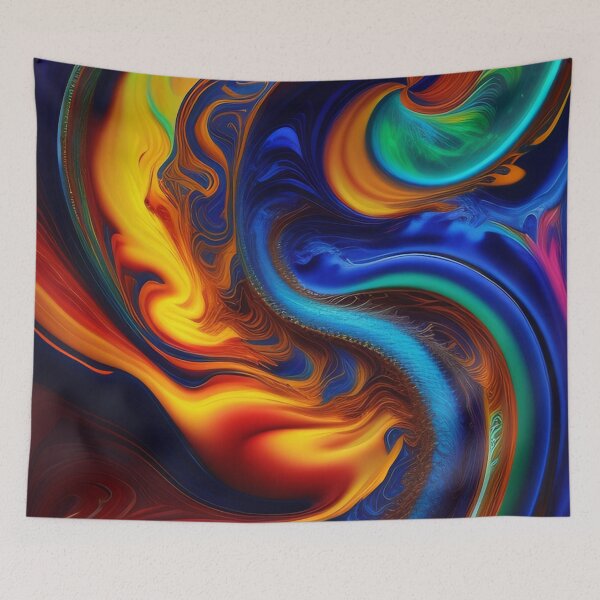 Item preview, Abstract Fiery Dragon Emerging  designed and sold by Athena Milonas.