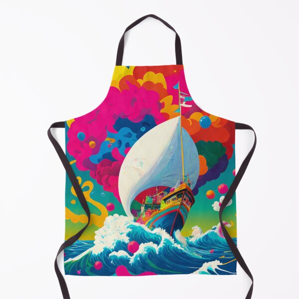 Item preview, Boat sailing colorful style designed and sold by IA-Art-Design.