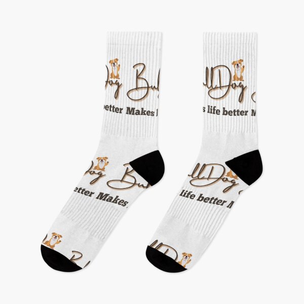 Item preview, Bulldog makes life better funny cute designed and sold by TeePerfect ⭐⭐⭐⭐⭐.