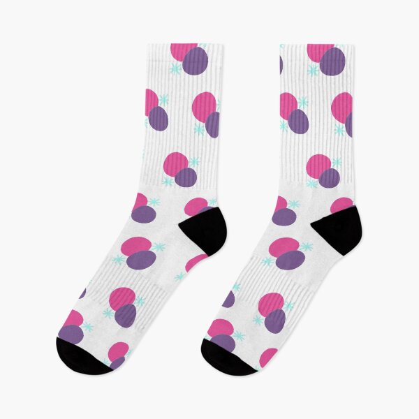 Item preview, Pink and Purple Geometric Pattern with Circles and Asterisks designed and sold by dKarthdesign.