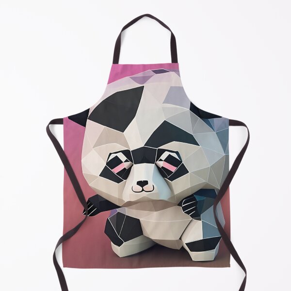 Item preview, Cute Panda Low Poly Digital Art designed and sold by ArtsyWishesShop.